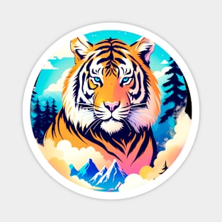 Tiger in the Mountains and Forests Magnet